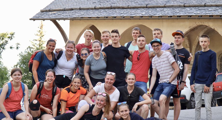 Groepsfoto Frankrijk jongerenreizen